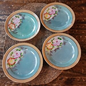 1930s Japanese Lusterware Dessert Plates